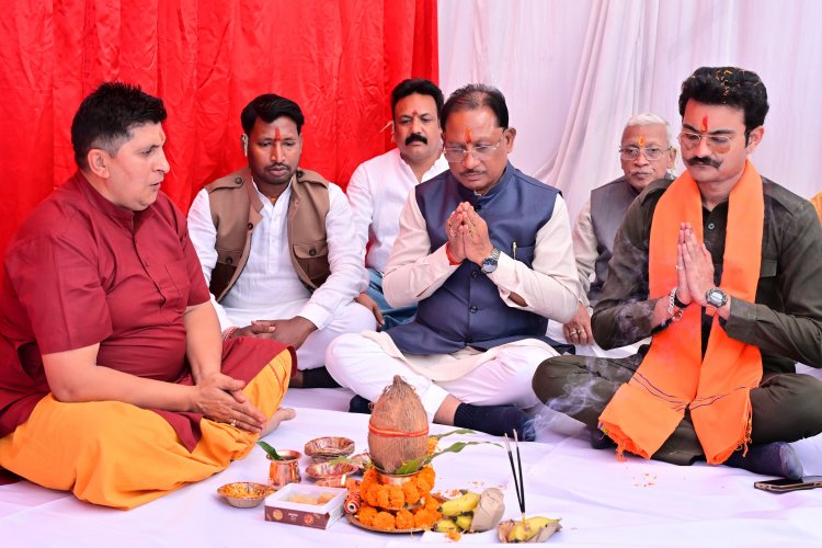 मुख्यमंत्री श्री विष्णुदेव साय ने करोड़ों रुपये के 6 कार्यों का विकास कार्यों का किया भूमिपूजन
