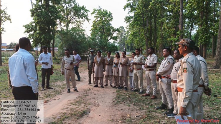 अखिल भारतीय बाघ गणना 2026: बादलखोल अभ्यारण क्षेत्र में अब लगेंगे हाईटेक सीसी कैमरा,,होगी हर जानवर की निगरानी,,,रेंज नारायणपुर में सभी वन कर्मचारियों को दी गयी विशेषज्ञों द्वारा प्रशिक्षण